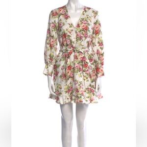 Zimmerman floral dress size 1, mini length with belt